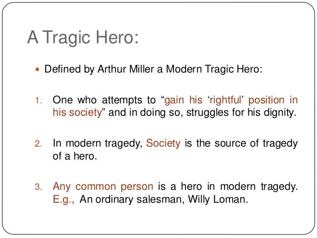 An analysis of willy loman as a tragic hero in death of a salesman by arthur miller death of a salesman pdf